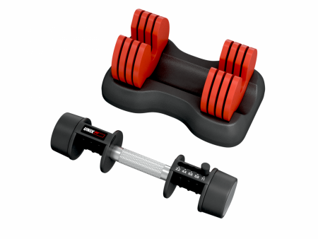 Гантель со ступенчатой регулировкой Unix Fit 11 кг красная от магазина Perfect Trainers