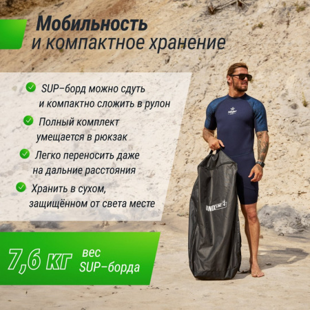 SUP-борд Unix Line Deep Sea (320 см) + сиденье от магазина Perfect Trainers