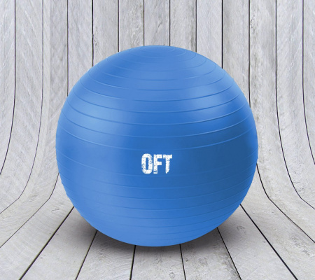 Гимнастический мяч Original Fittools FT-GBR-75BS синий с насосом (75 см) от магазина Perfect Trainers