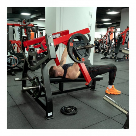 Грудной жим лежа на свободных весах Protrain PP128 от магазина Perfect Trainers